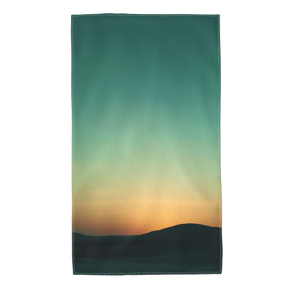 Sunset Gradient Design Towel - 27.5x15.7 Inches, Lightweight & Machine Washable